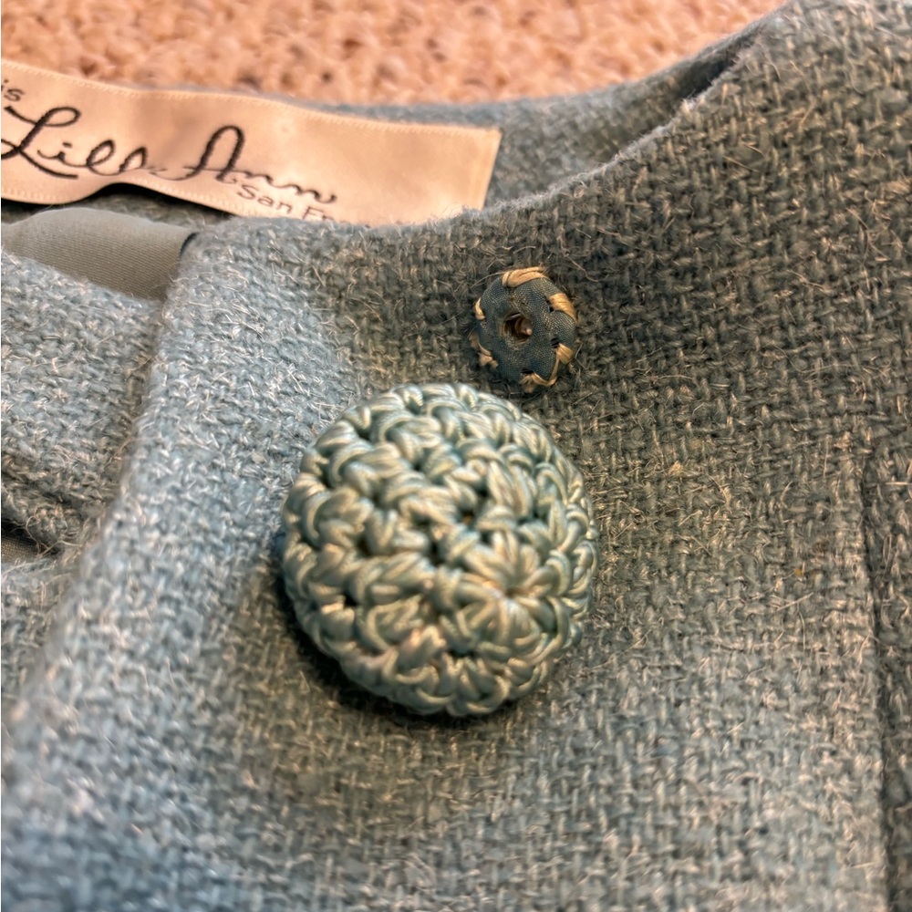 Vintage baby blue skirt suit - Picture 12 of 16